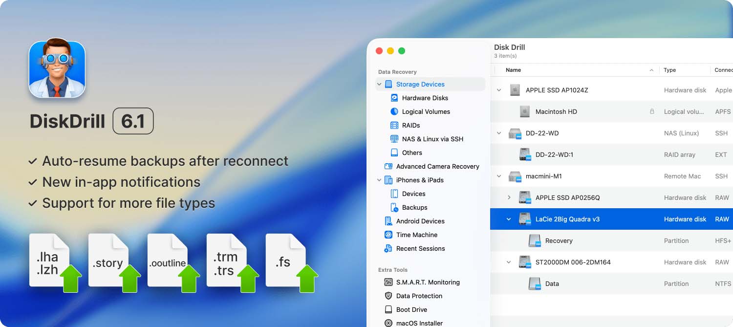 disk drill 6.1 for macos update