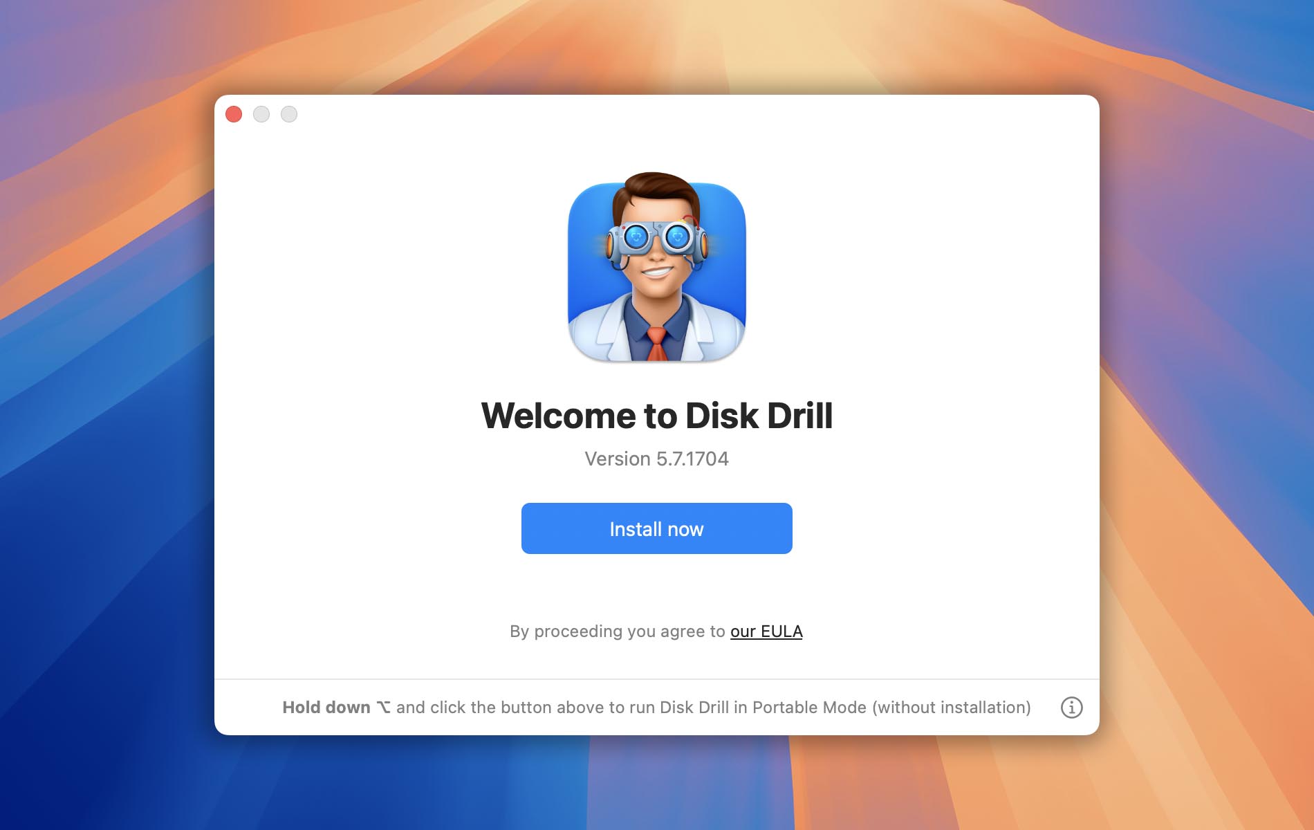 installing disk drill for macos step 2