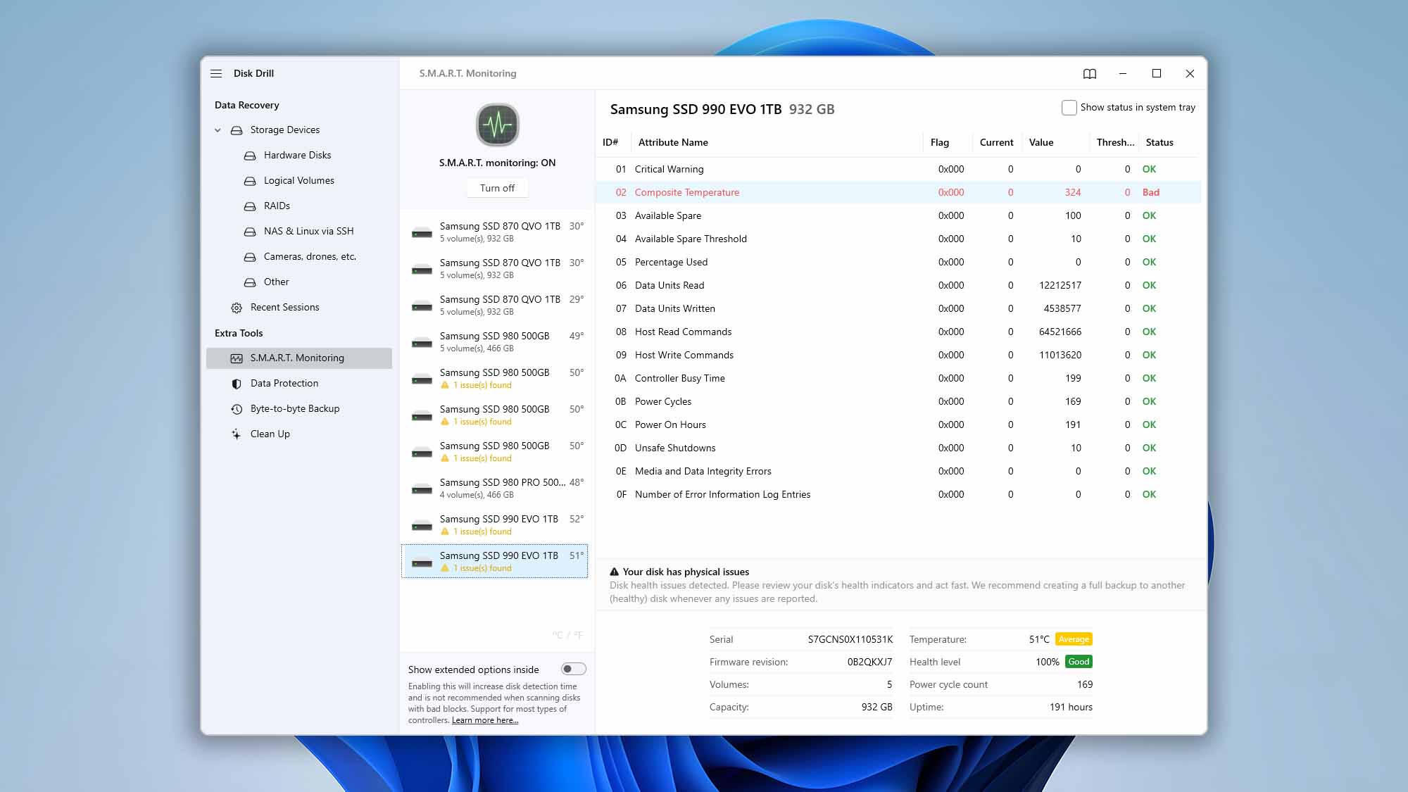 smart module disk drill windows