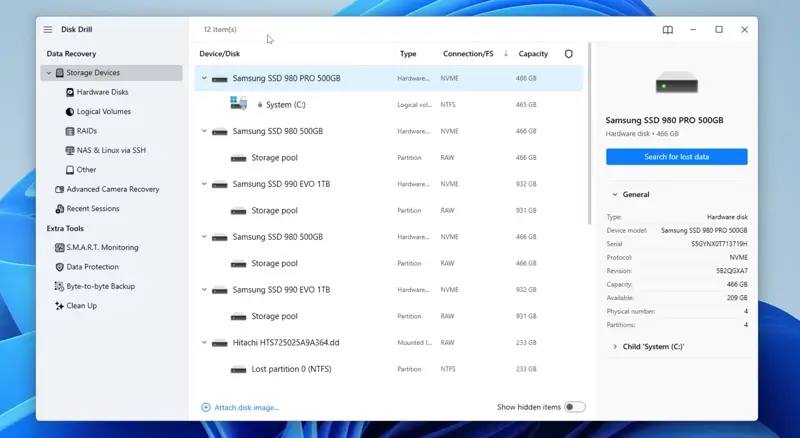 Disk Drill for Windows – internal logs