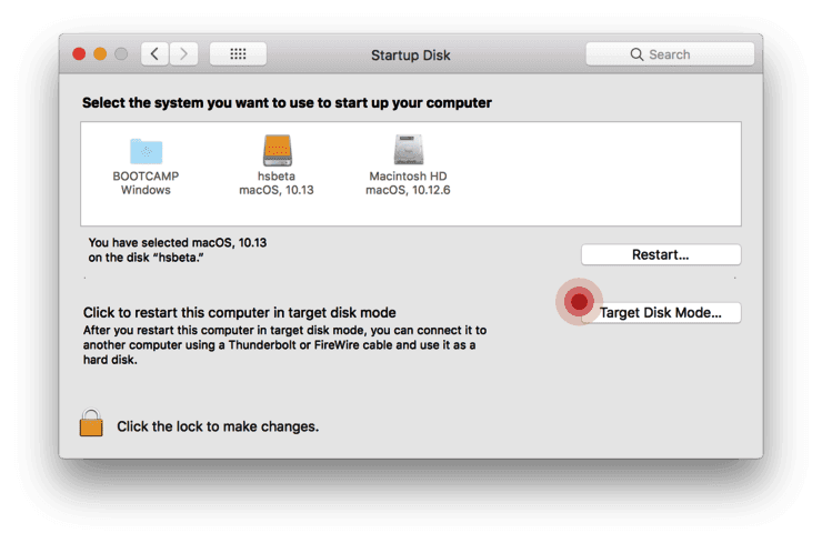 target disk mode macbook