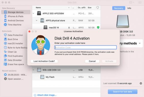 Disk drill activation key free