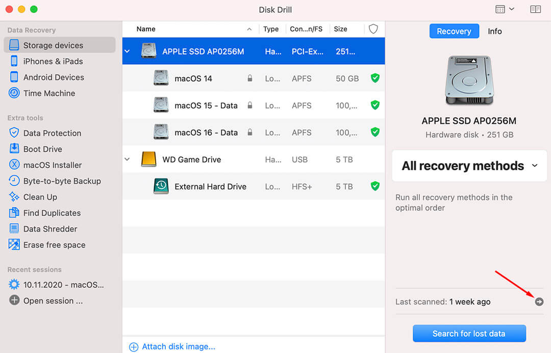 disk drill data recovery software download