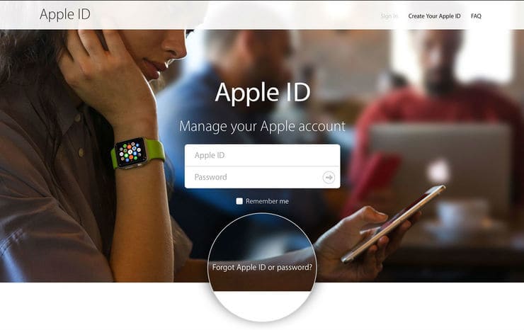 recuperação de id da apple