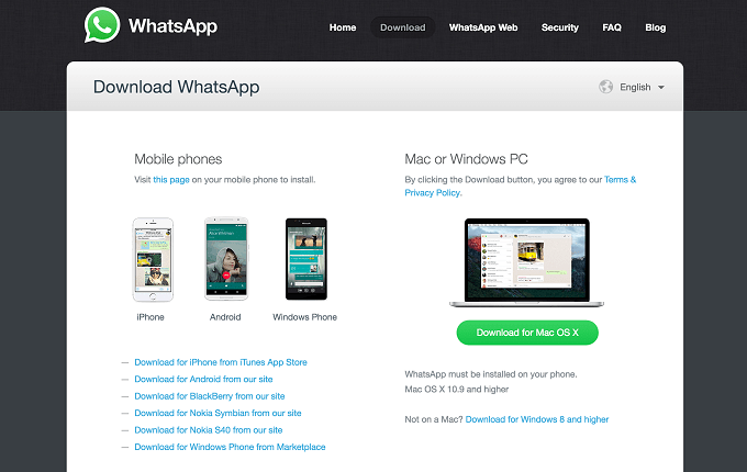 download whatsapp for mac or windows