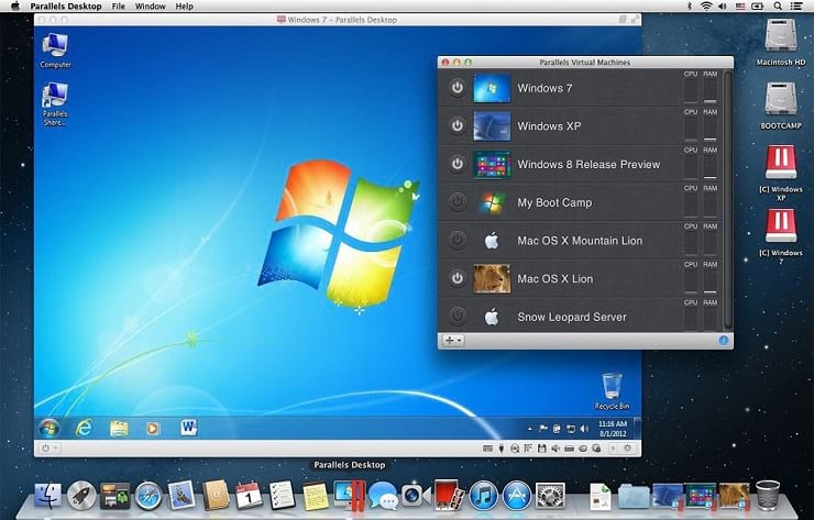parallels for mac os x 10.8.5