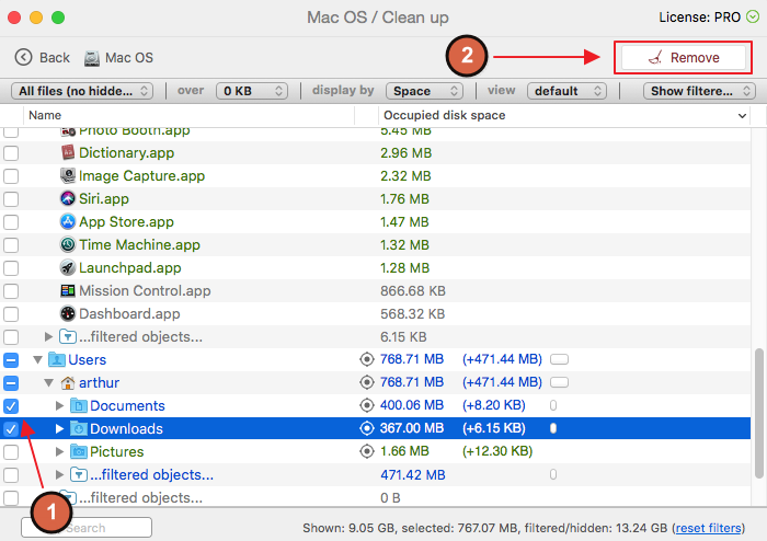 how to clean space on mac