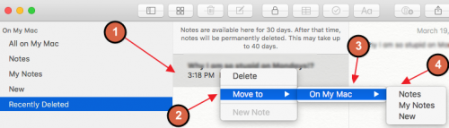 how to view deleted notes on mac