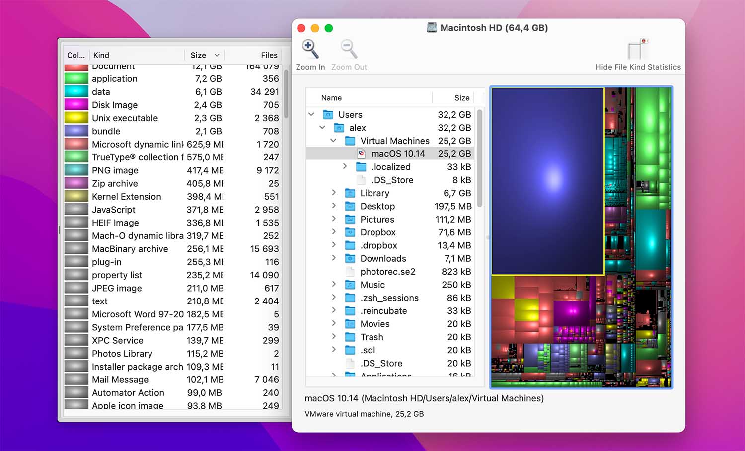 how to free up space on mac from vm software