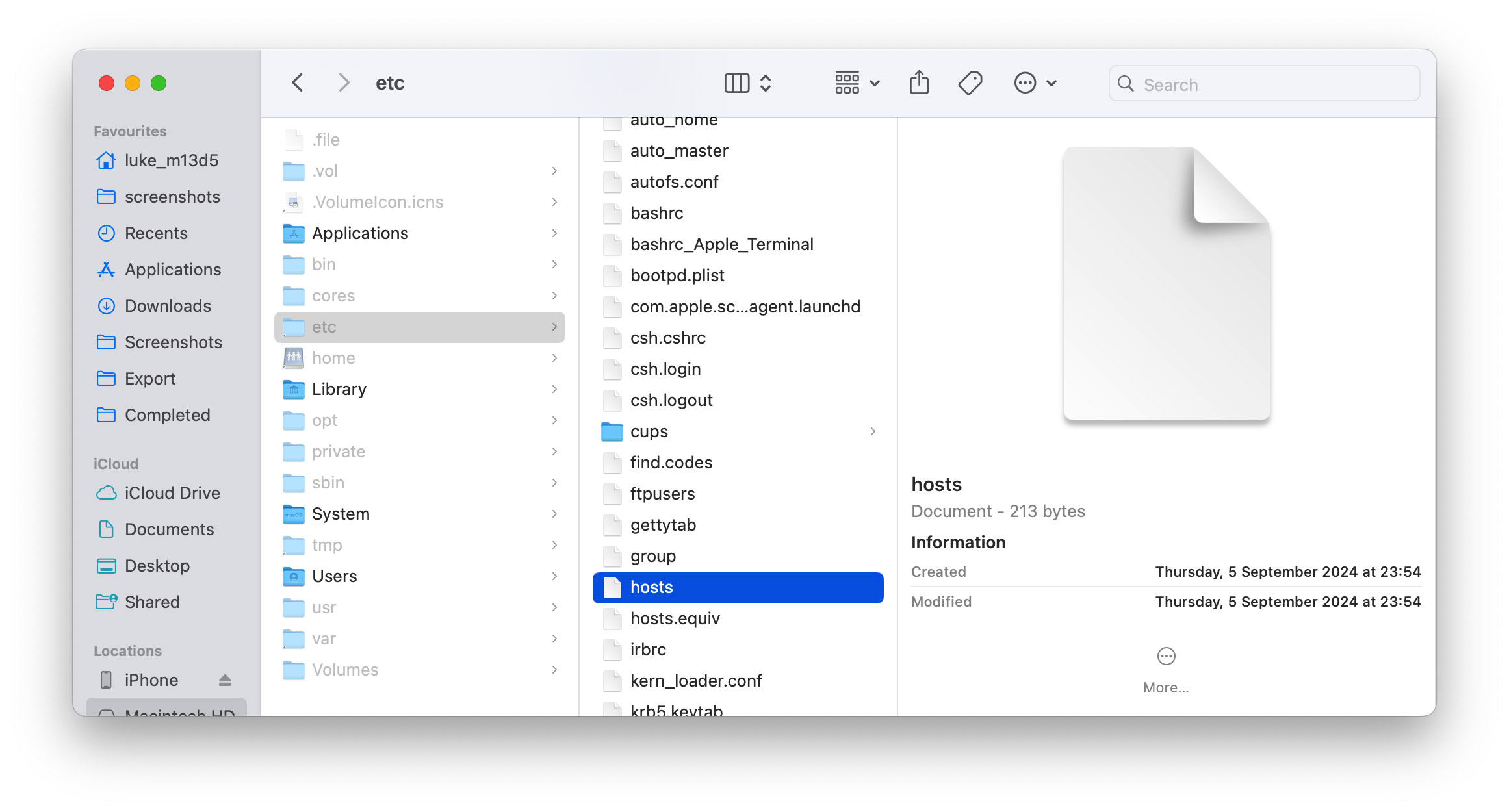 Hosts File Mac Default