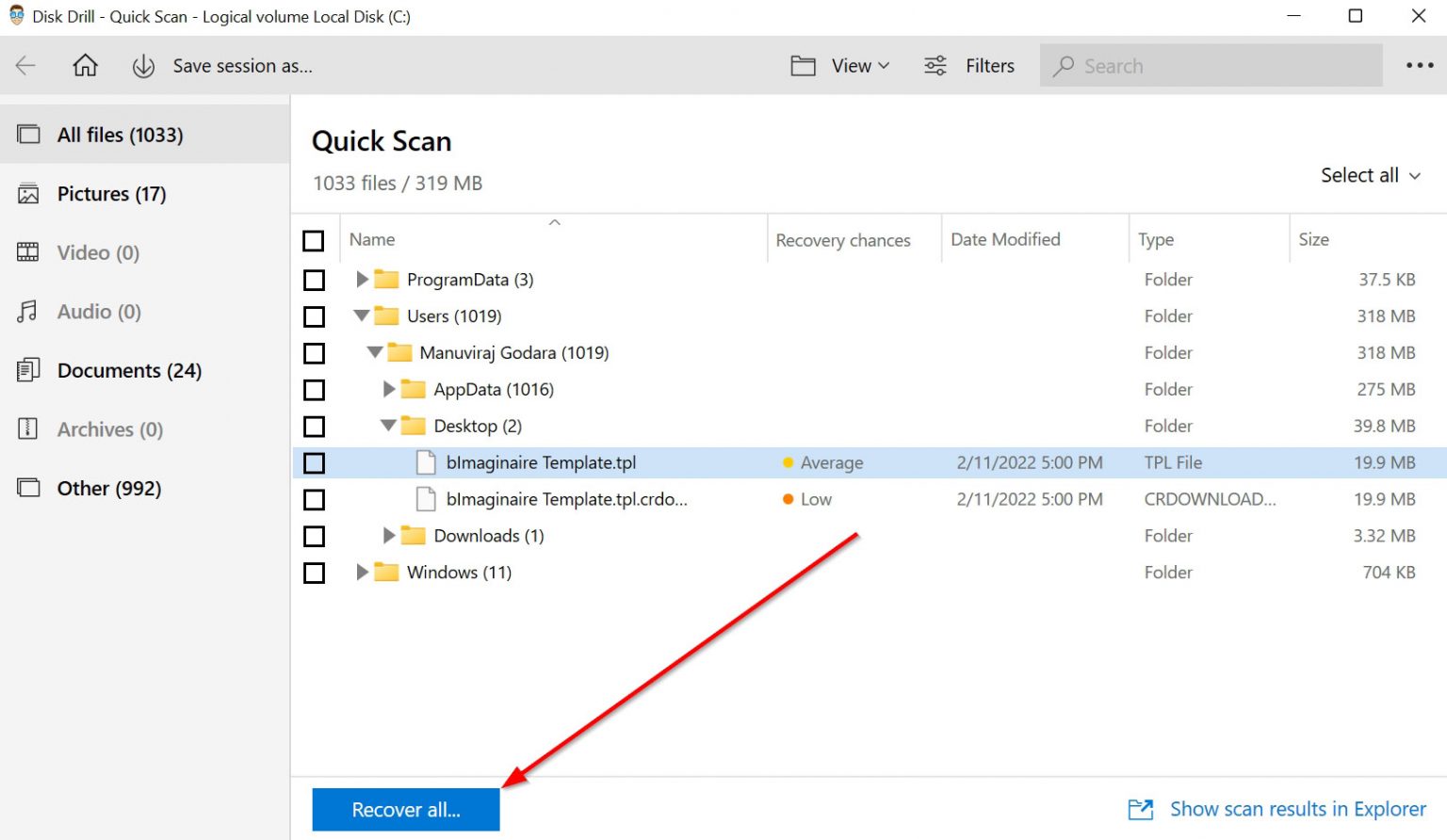 disk drill trash recovery