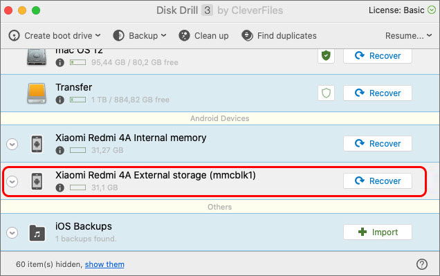 restore recently deleted pictures from samsung galaxy internal memory with disk drill