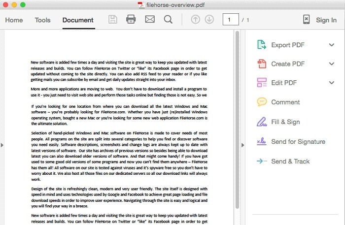 adobe acrobat pdf editor free download for mac