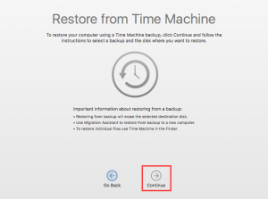 restore mac to previous date without time machine
