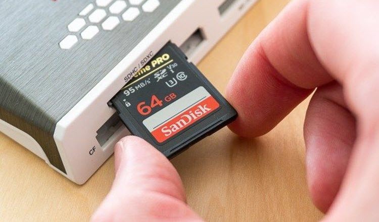 built in sd card reader not working
