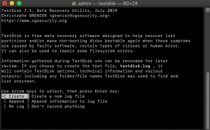 testdisk find deleted files