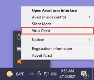 stop avast from deleting a file
