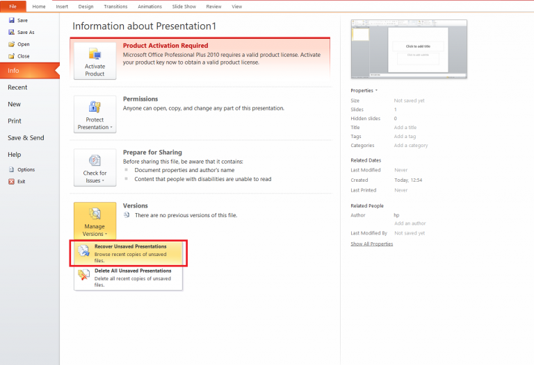 How To Recover Unsaved Powerpoint Ppt Files Easy To Follow Guide 5998