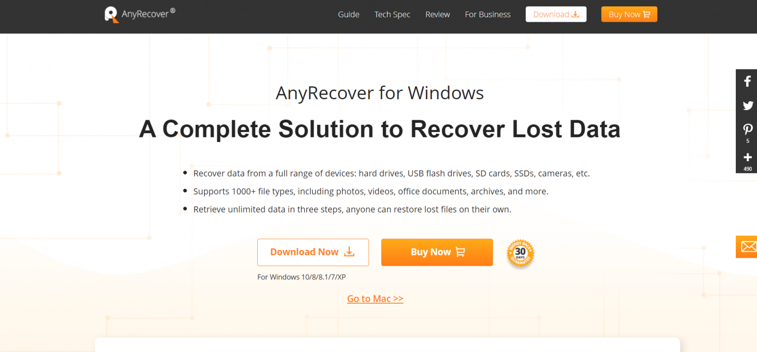 Top 5 AnyRecover Alternatives in 2022 [Pros and Cons]