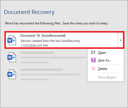 how to recover deleted word documents for free