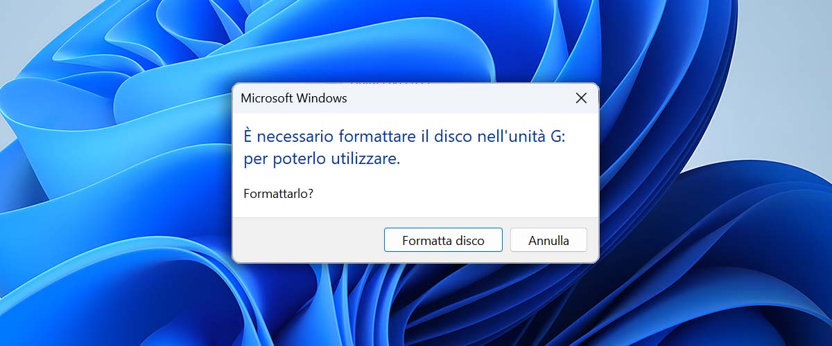 usb da formattare come recuperare i dati