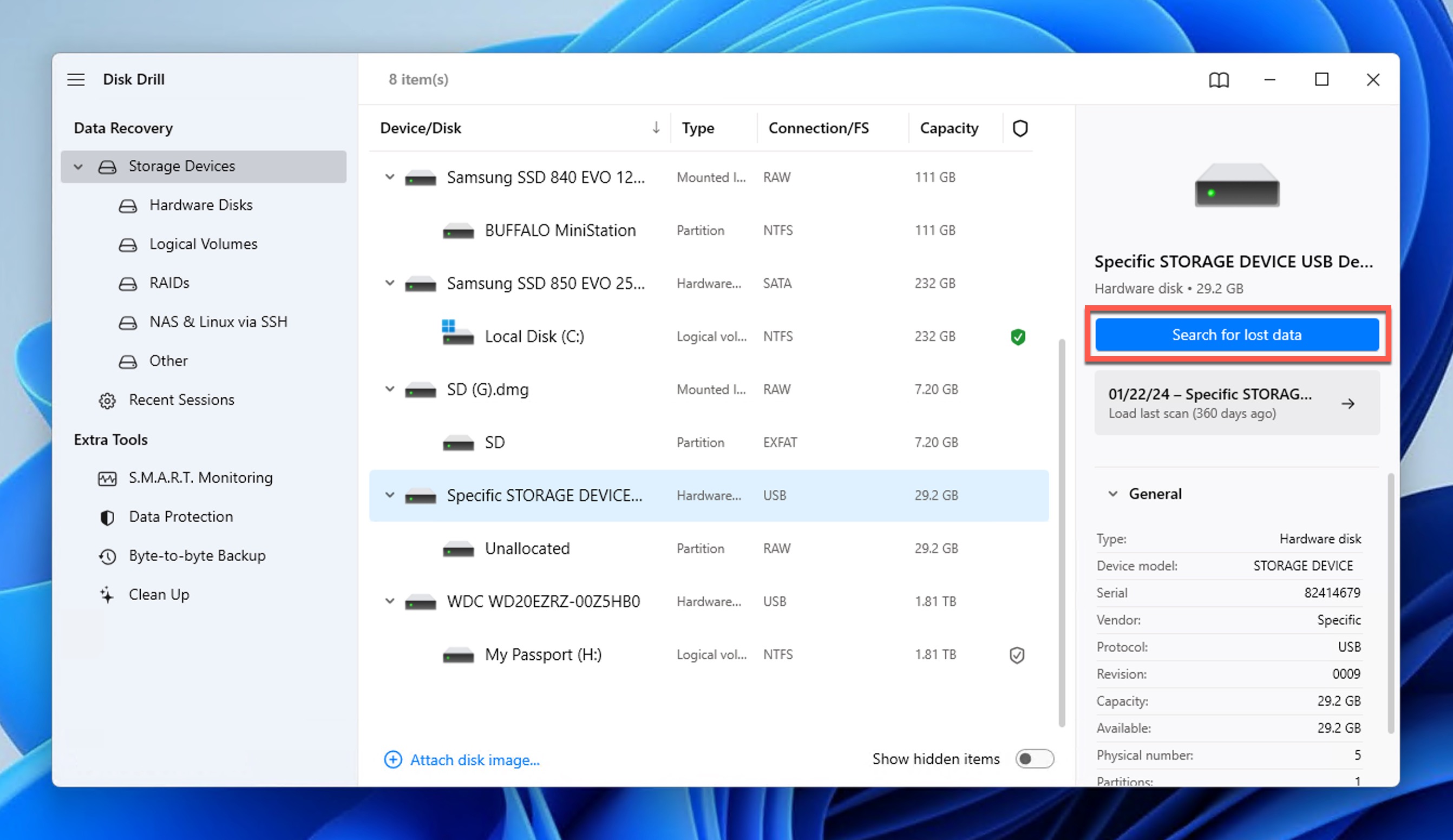 disk drill search for lost data raw drive windows