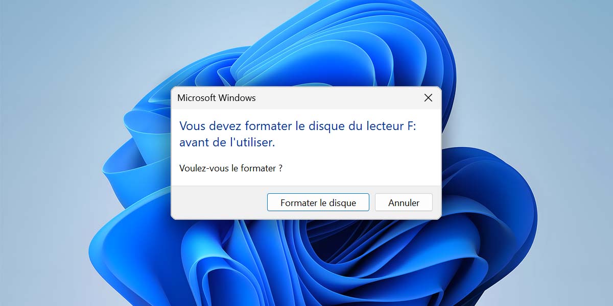 comment récupérer un lecteur usb formaté