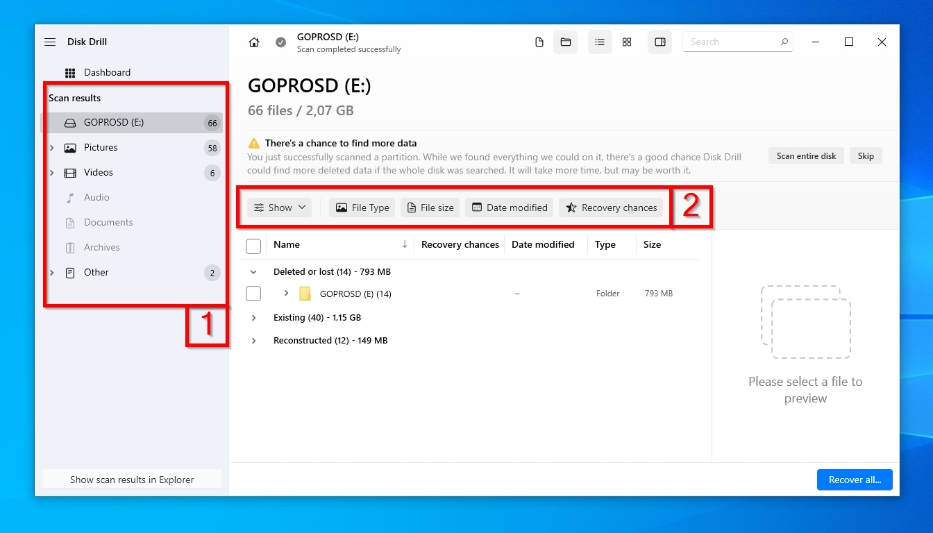 Disk Drill Categories And Filters