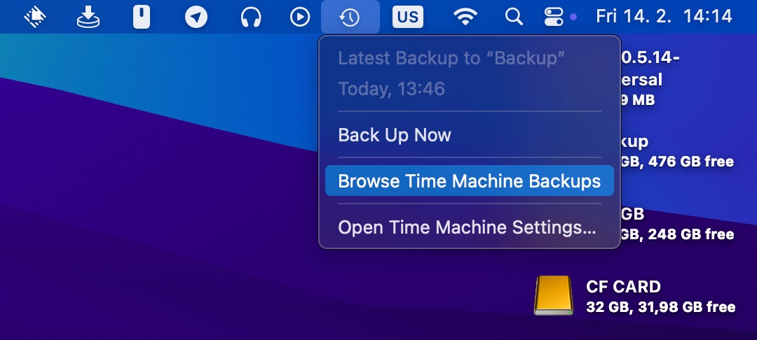 browse time machine backups