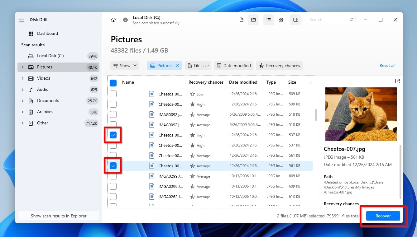 Disk Drill Marked Files For Recovery