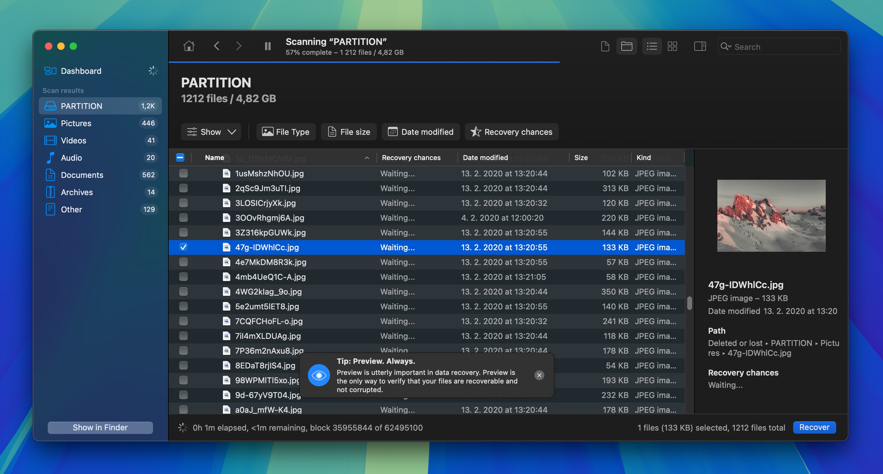 image preview disk drill