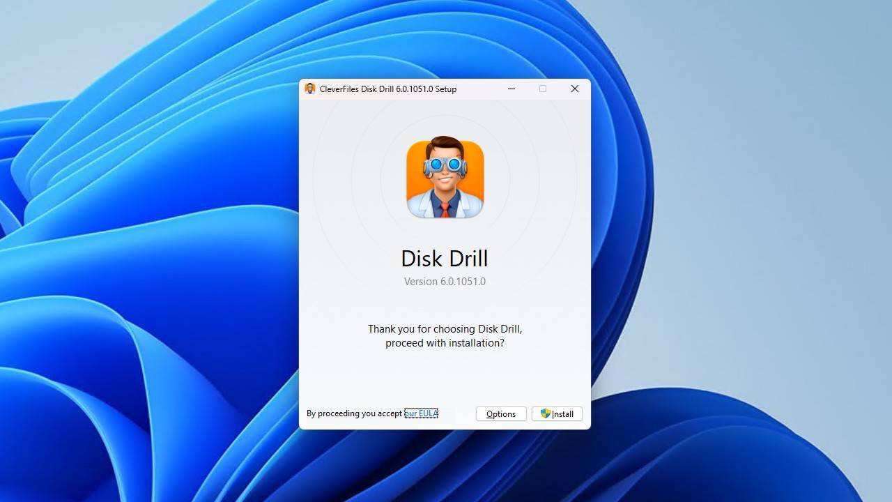 Installing Disk Drill.