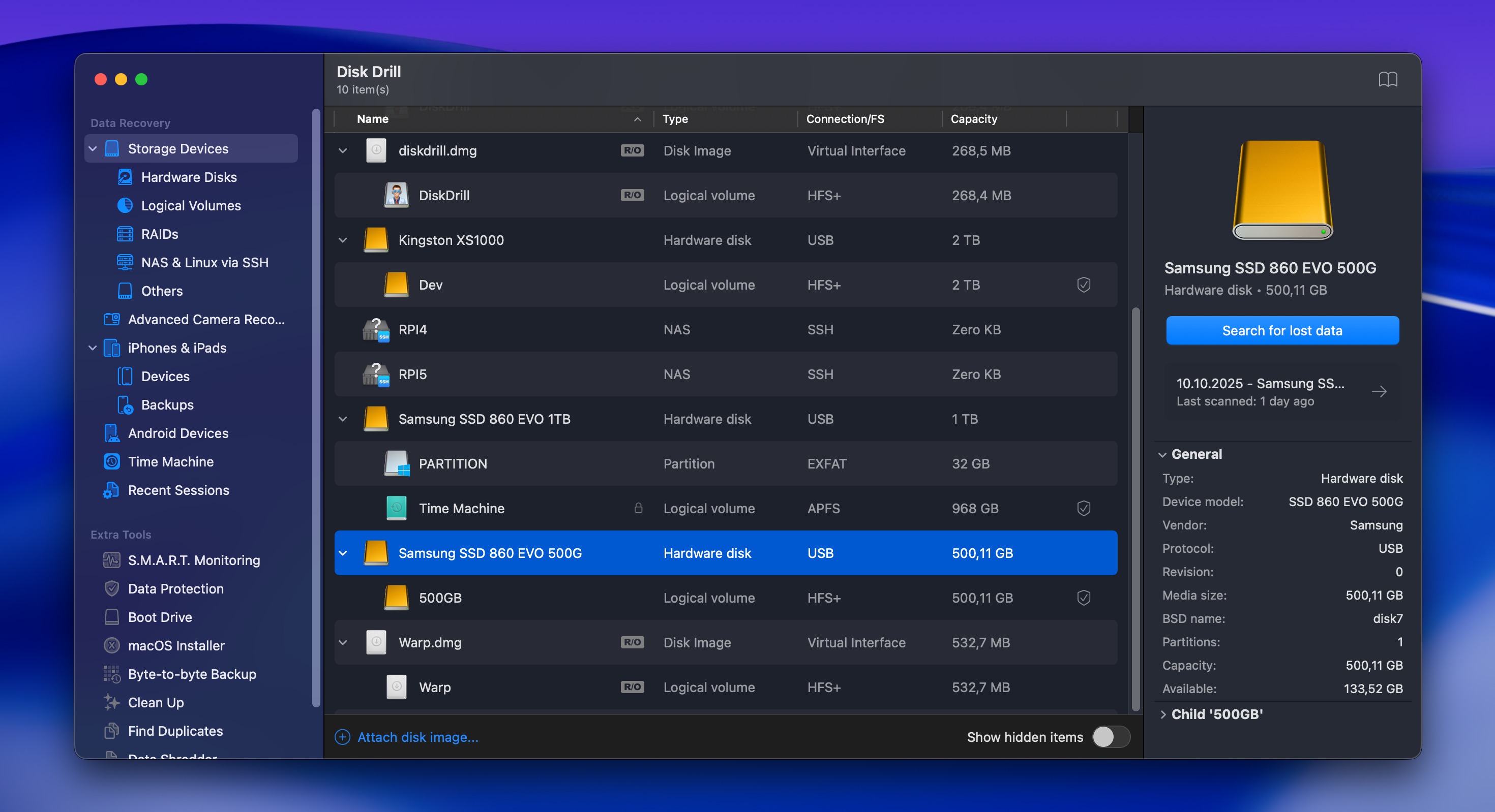 Disk Drill Search For Lost Data Tahoe