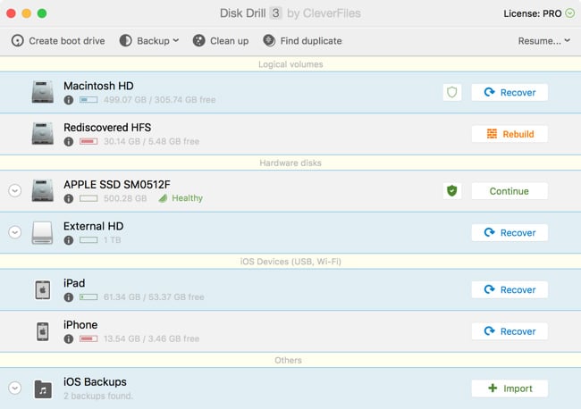 Linux Data Recovery With Disk Drill Recover Ext1 2 3 Data