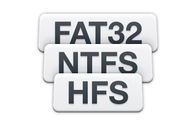 Verlorene Daten von FAT/NTFS/HFS+ wiederherstellen
