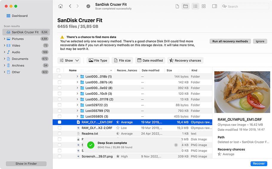 how to recover lost files on mac