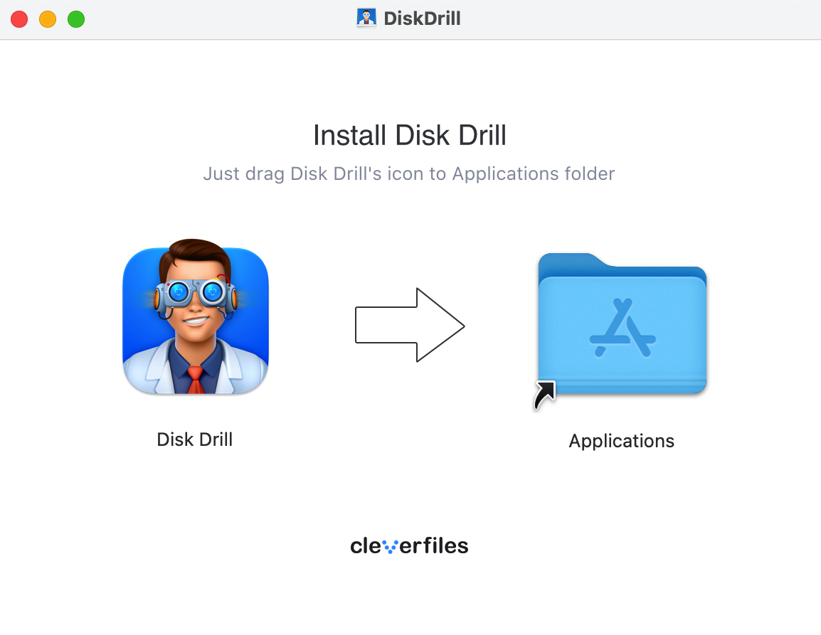 Installieren Sie die Disk Drill iPhone Data Recovery Software auf dem Mac