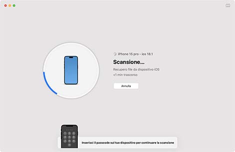 Avvia Disk Drill e Scansiona il tuo iPhone