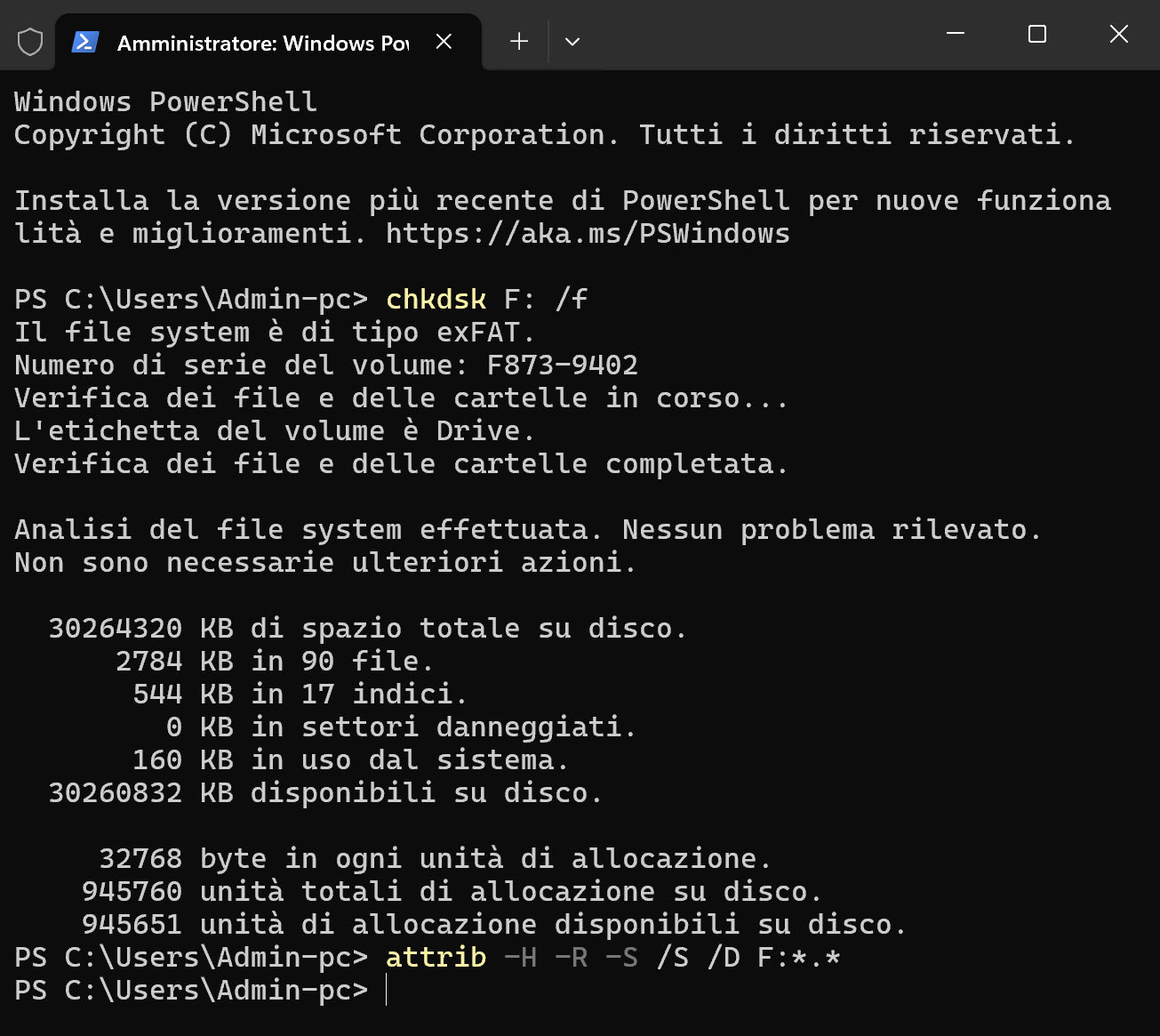 Ripristina File Cancellati dal Cestino con il Prompt dei Comandi